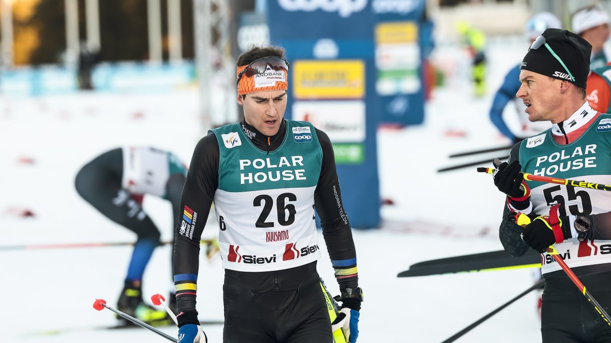 Irineu Esteve, després de la prova dels 20 km ‘mass start’ skating de Ruka.