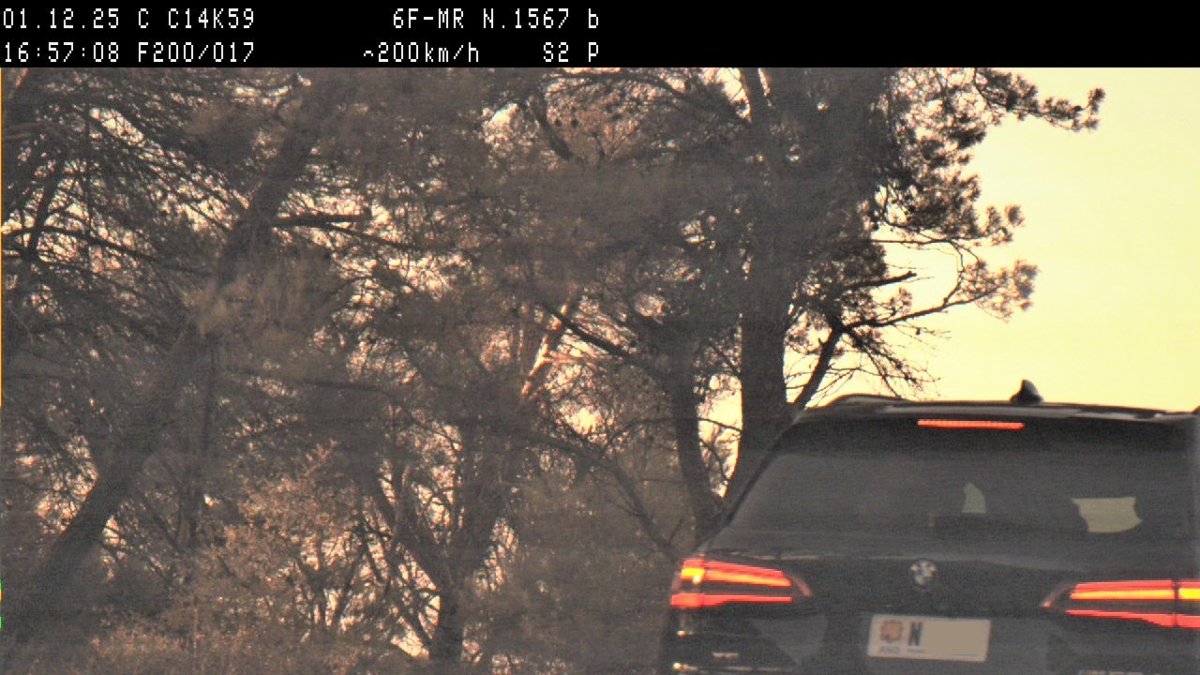 El turisme que ha estat intervingut per la policia a 200 km/h