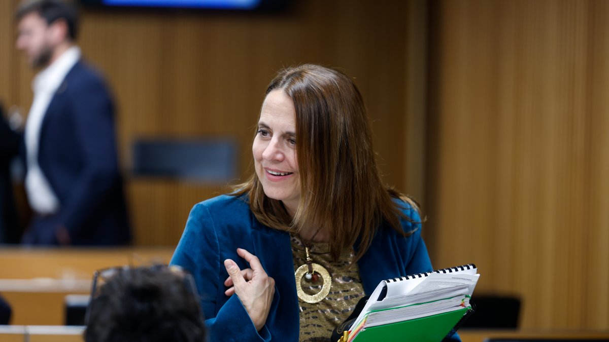 La cònsol escaldenca, Rosa Gili, ahir abans de la compareixença.