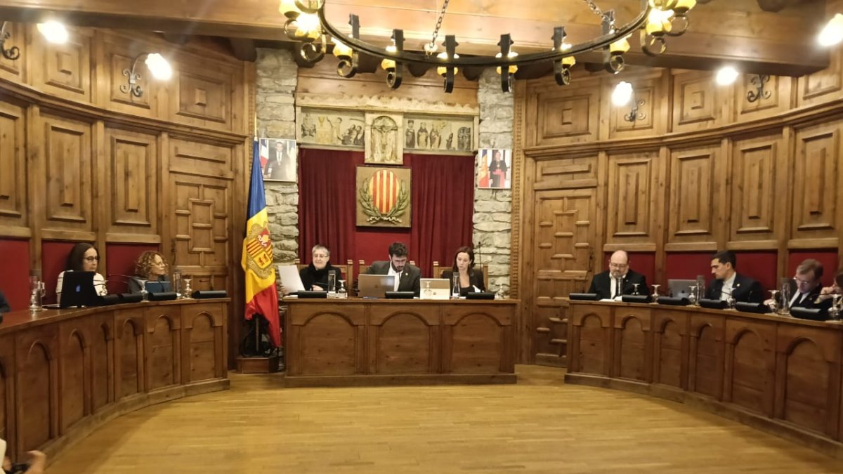 Ple del comú de Sant Julià celebrat aquesta tarda