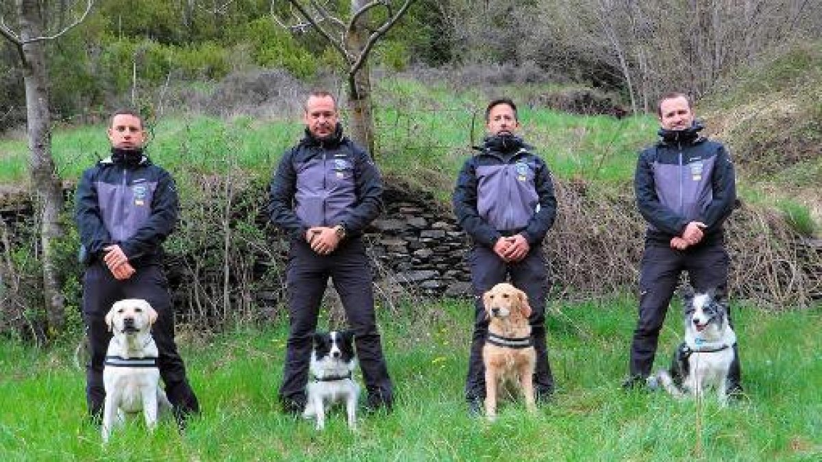 El grup caní del cos de banders.