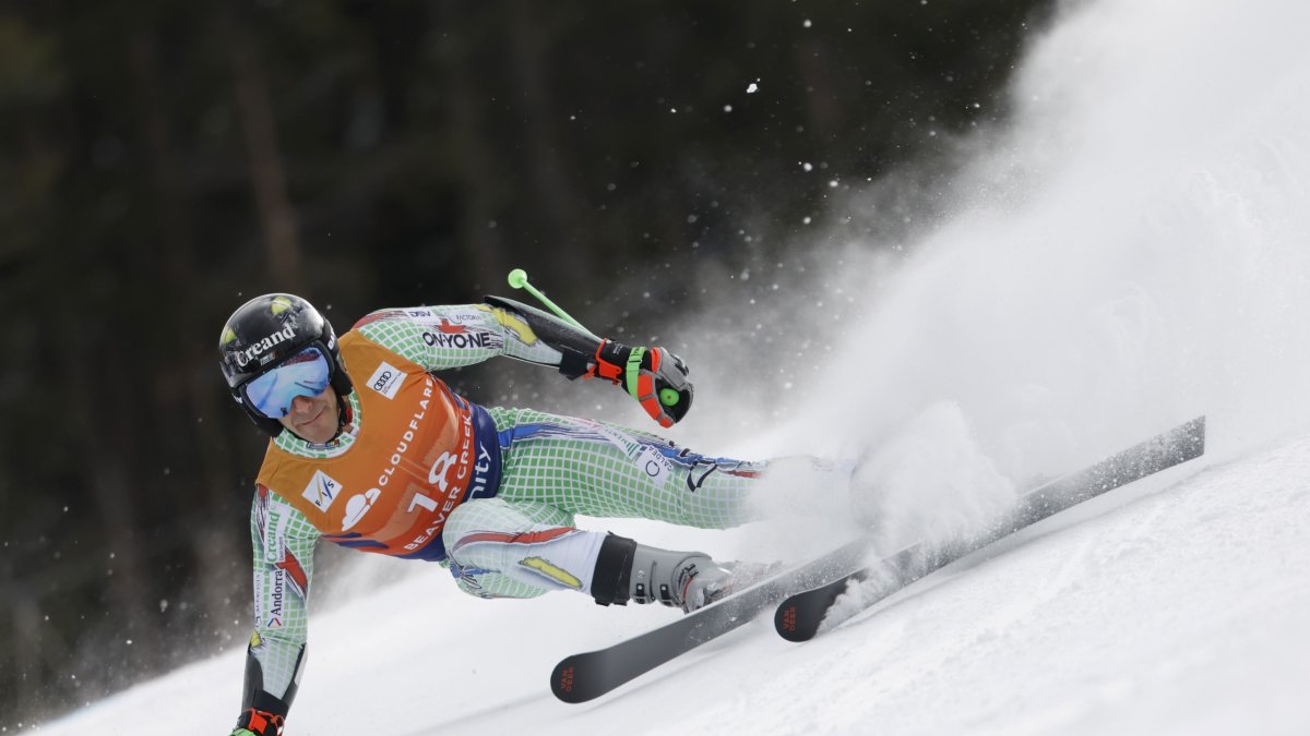 Joan Verdú, en un moment de la primera mànega de Beaver Creek on va ser 20è.
