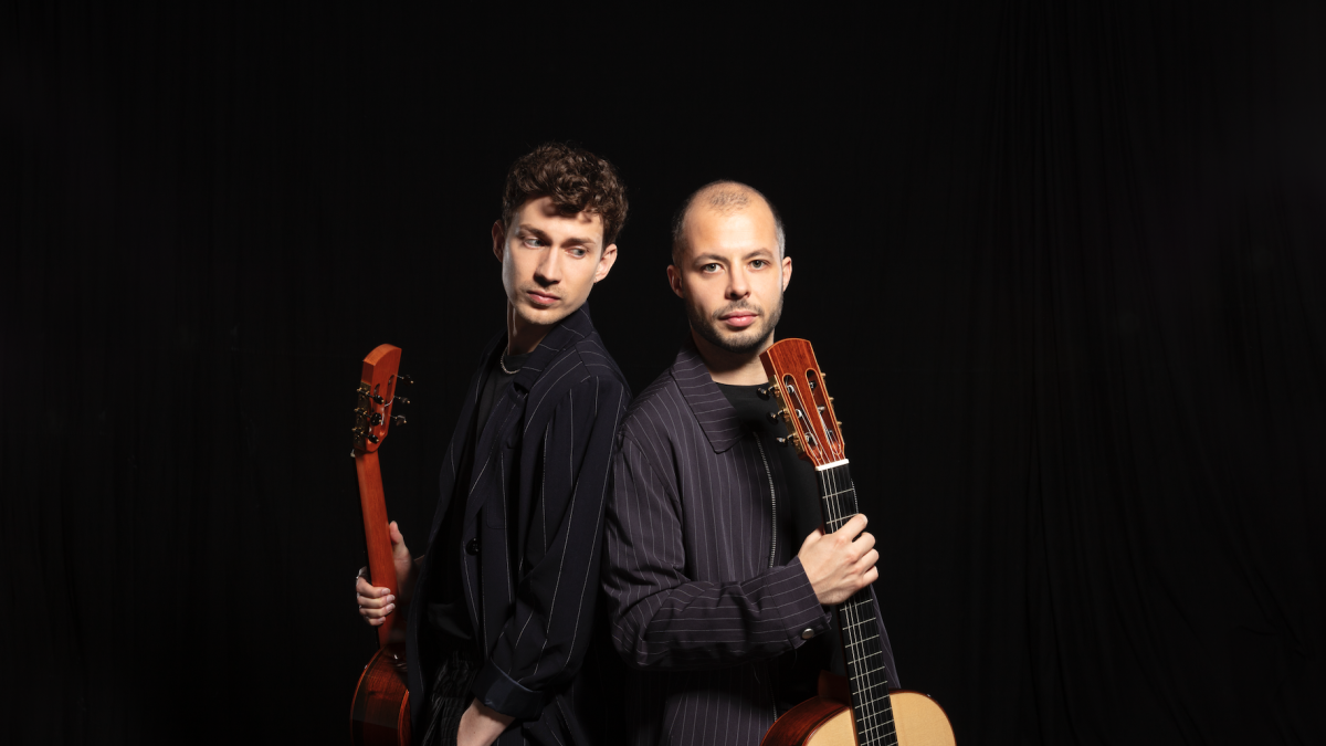 Els músics Thibaut Garcia i Antoine Morinière.