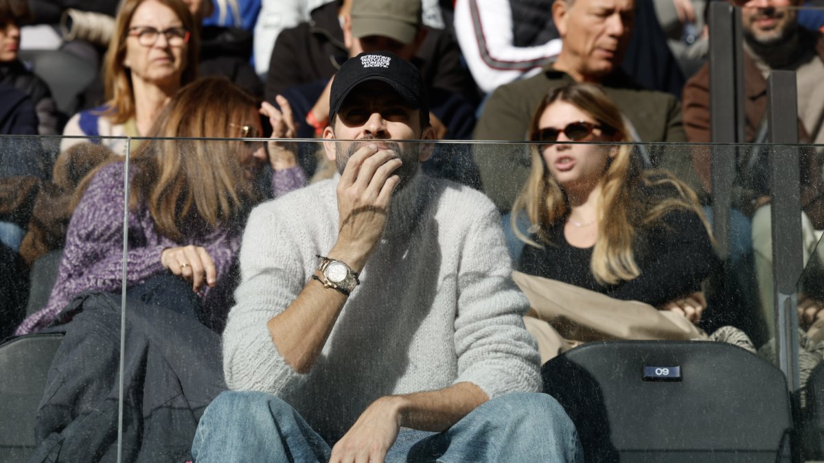 Gerard Piqué, al nou Estadi de la FAF dissabte.