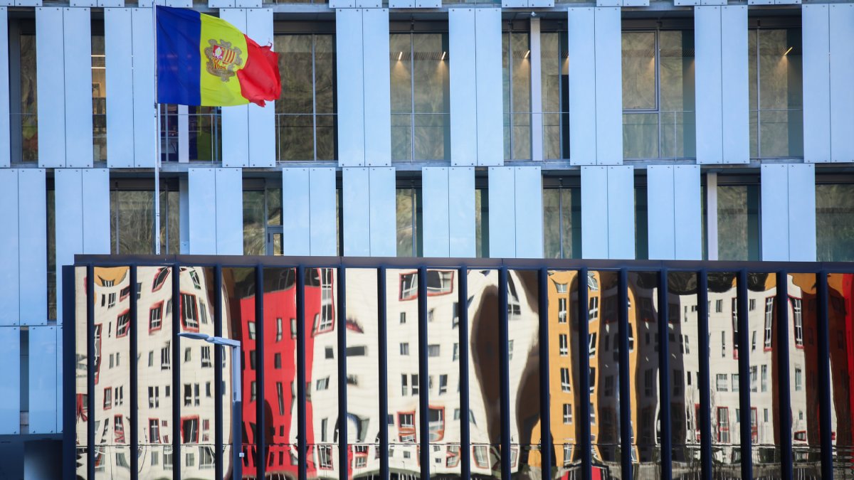 La façana de la seu de la Justícia.