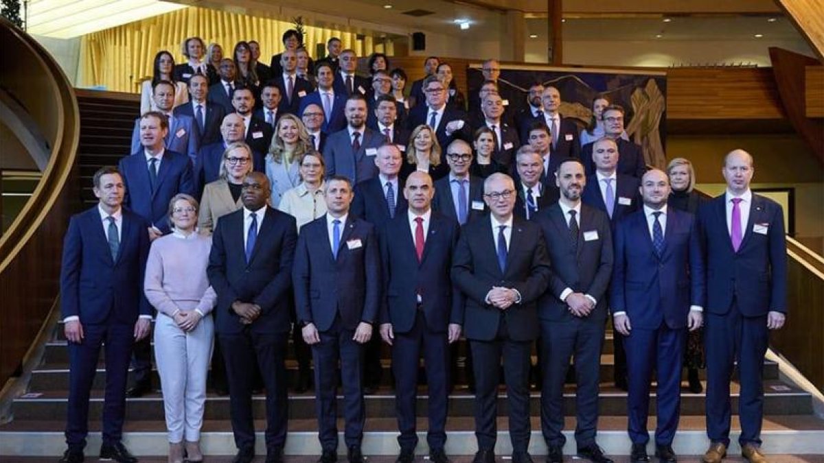 Els ministres i secretaris d'Estat de Justícia a la conferència del Consell d'Europa.