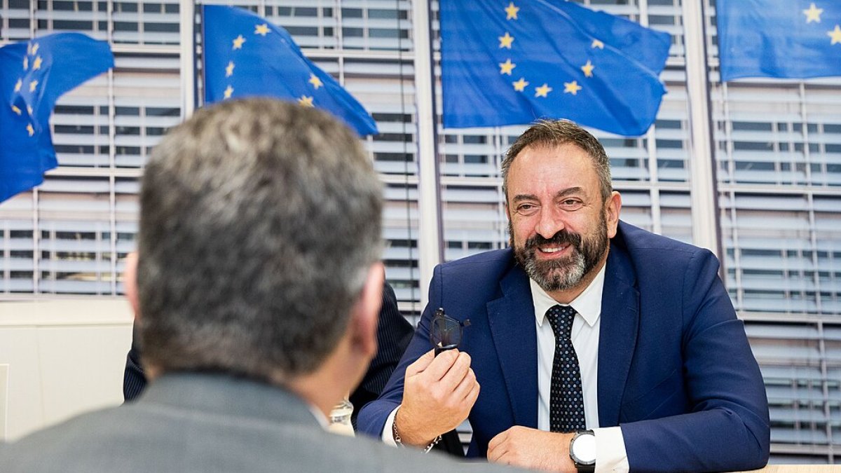 Beccari a la Comissió Europea, l’any passat.