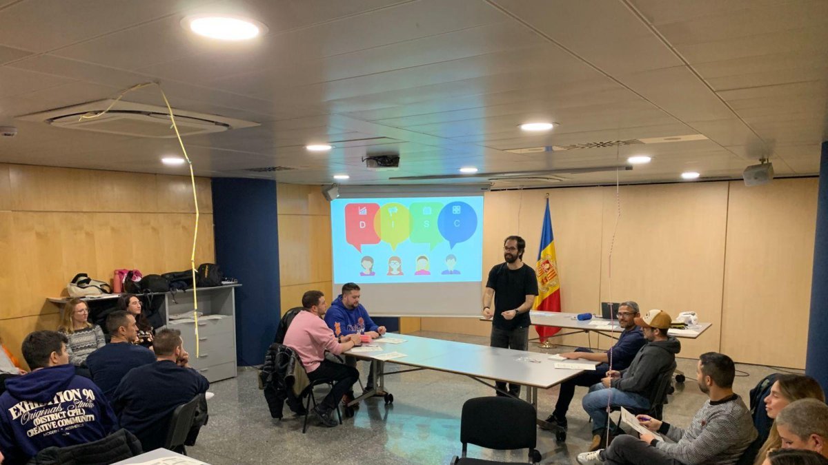 Un moment durant la formació