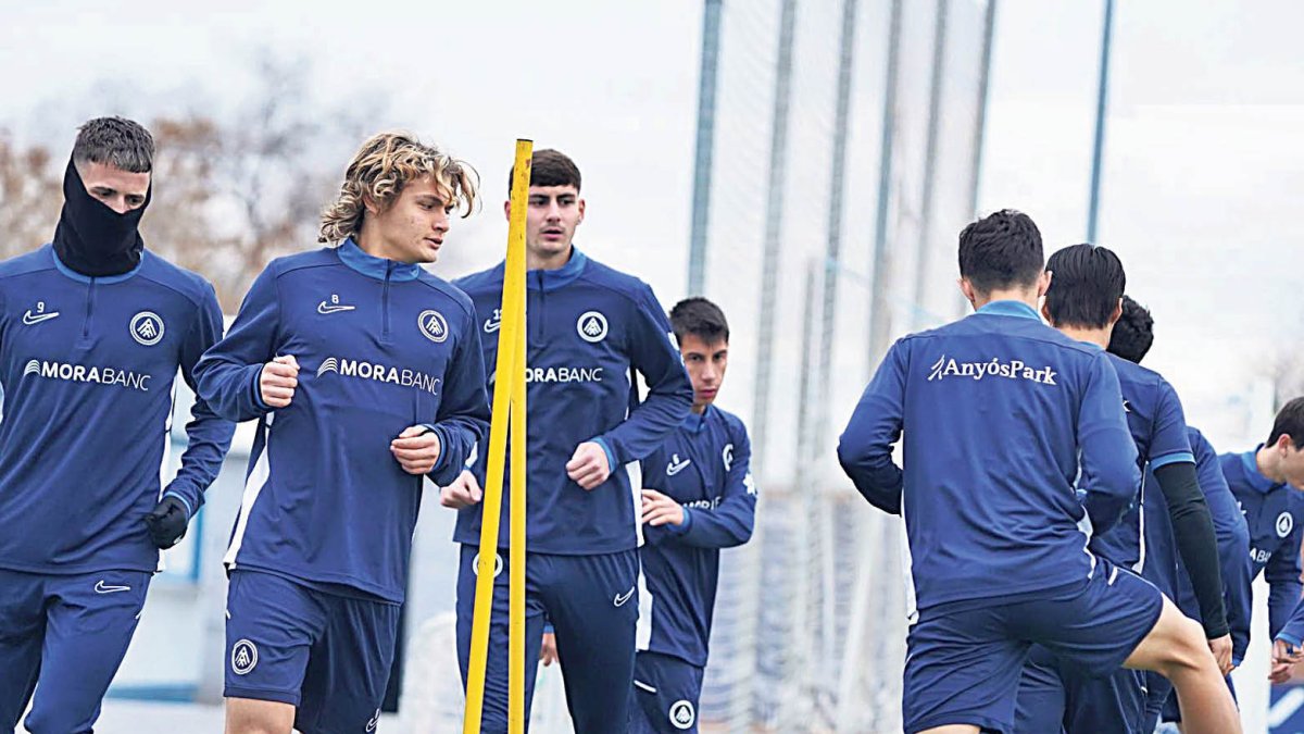 L’equip tricolor es va exercitar ahir a la ciutat esportiva del Leganés.
