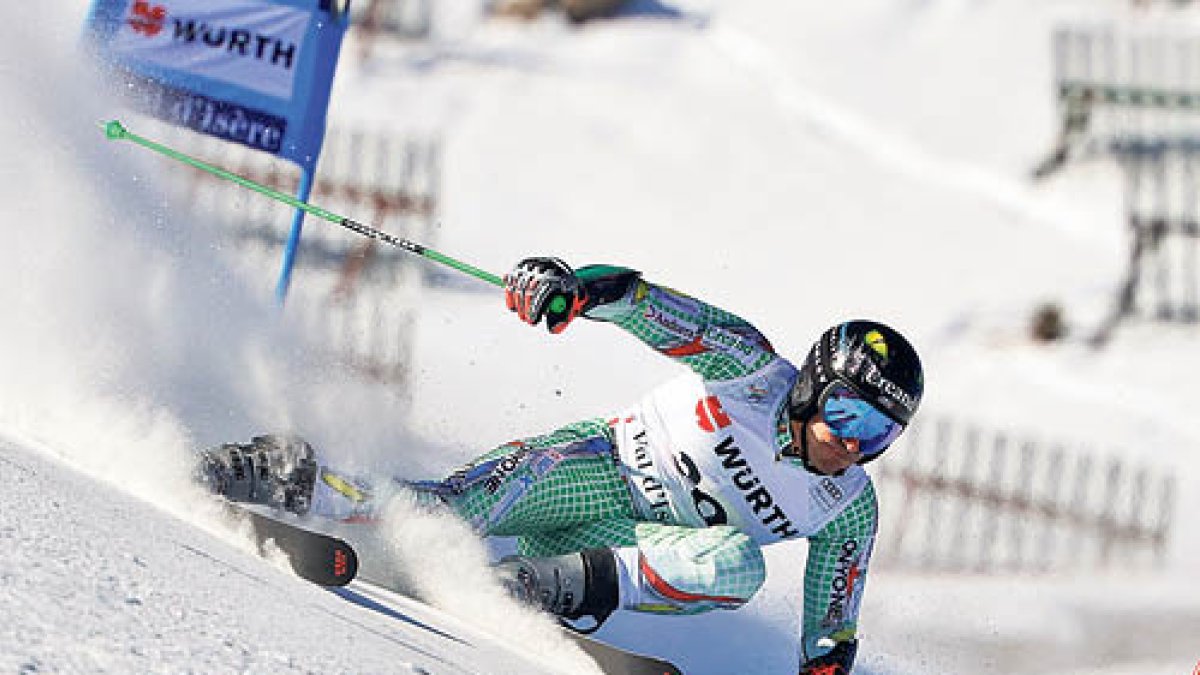 Joan Verdú, durant la Copa del Món de Val d’Isère.