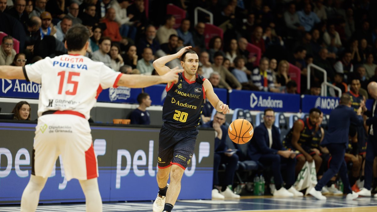 Ferran Bassas, al duel d'ahir contra el Granada