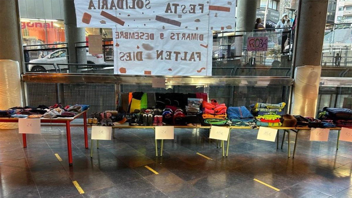 Un dels muntatges solidaris organitzats per l’alumnat del centre per recaptar fons a favor d’UNICEF.