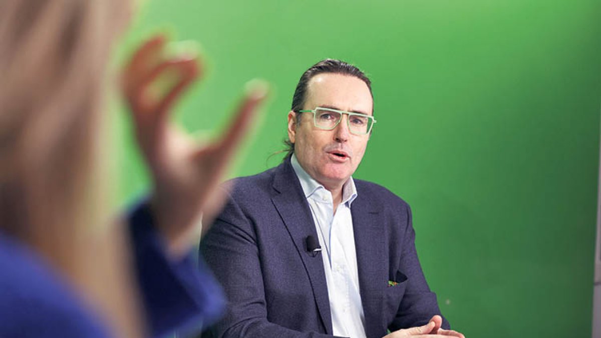 Carles Naudi durant l’entrevista al ‘Parlem-ne’, de Diari TV.