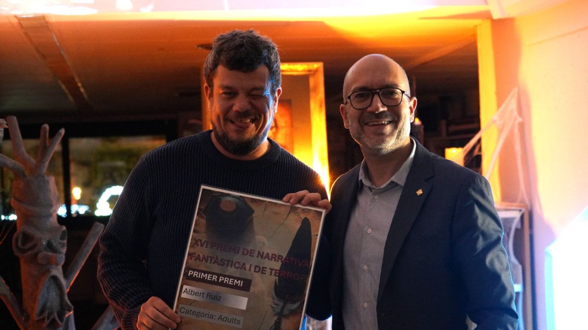 Albert Ruiz Feijóo amb Joan Sans.