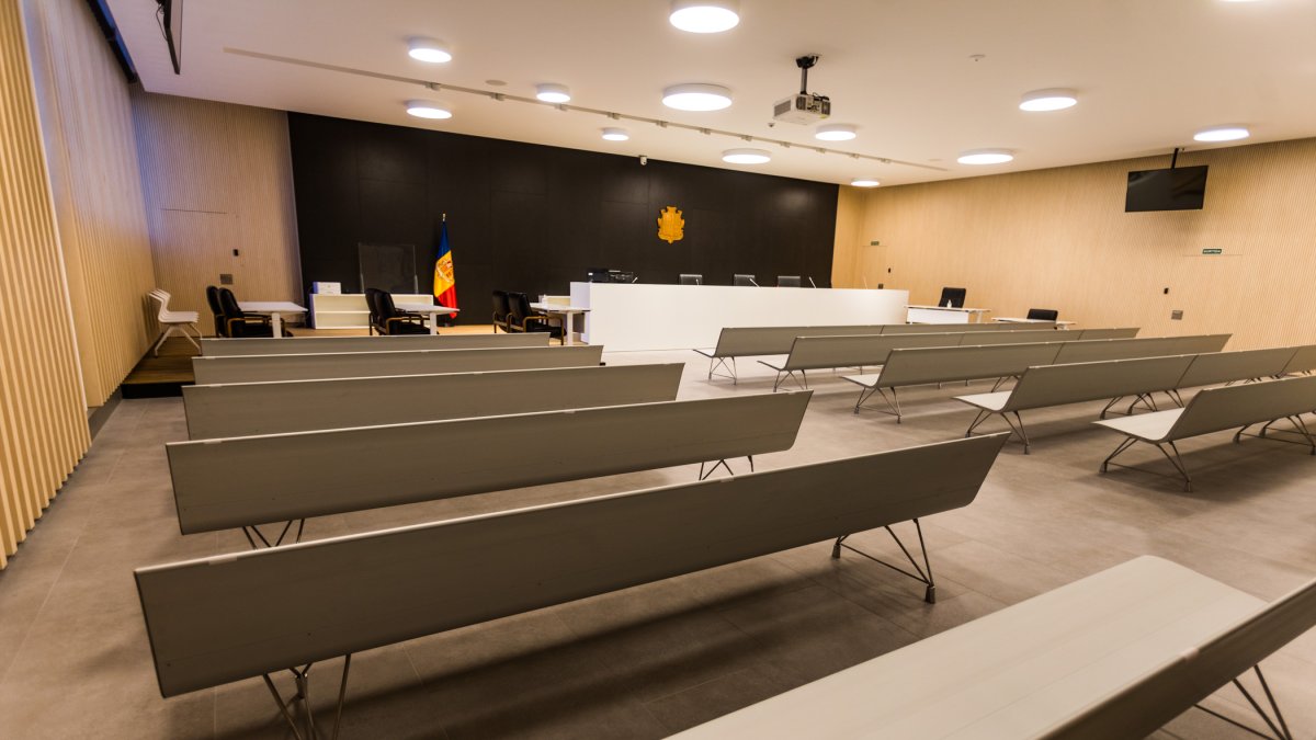 Sala Magna de la seu de la Justícia.