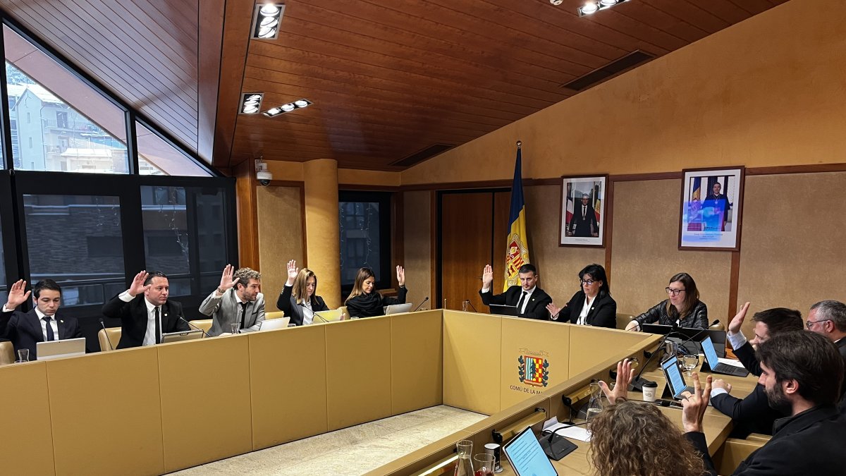 La sessió del consell de comú de la Massana.