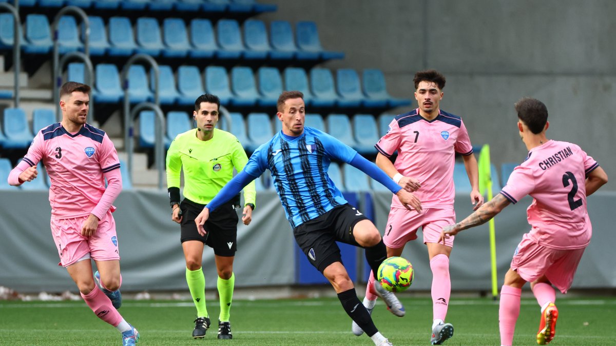 Andreu Vilanova, en un duel d’aquest curs.