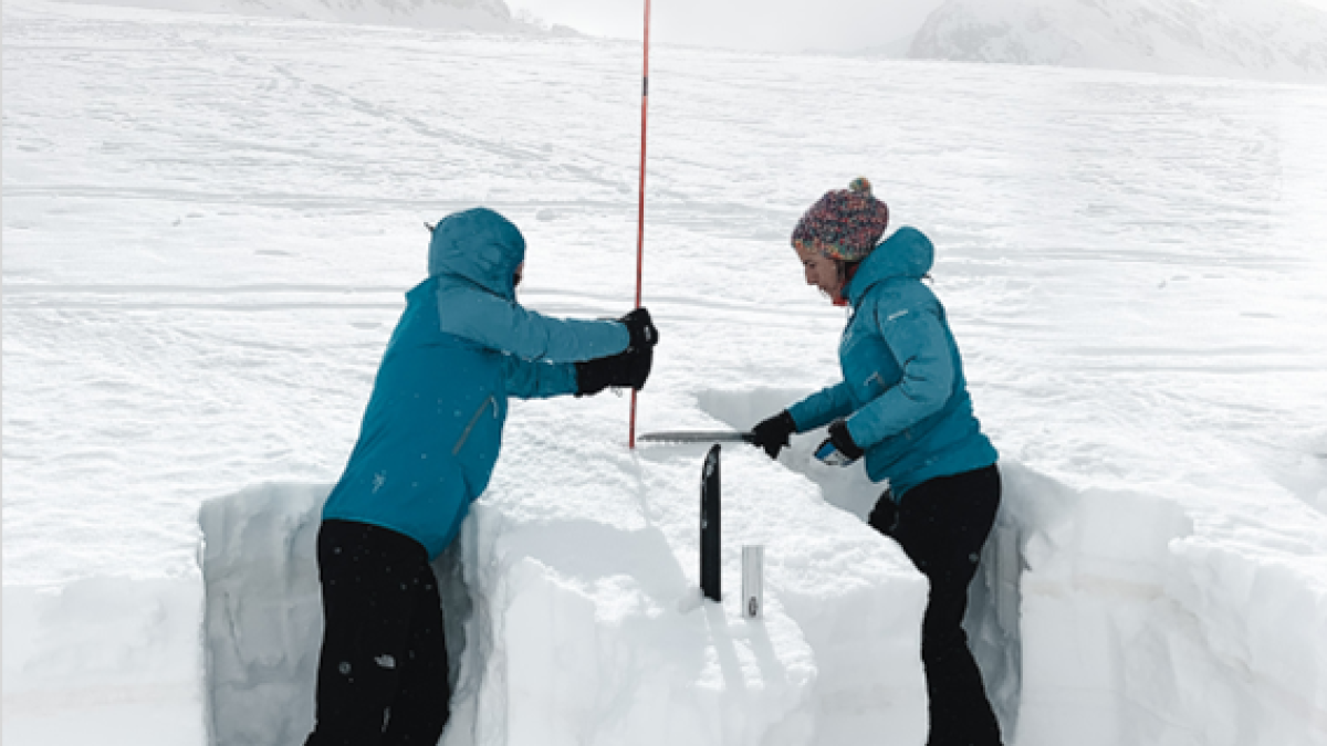 Treballs de seguiment del mantell de neu.