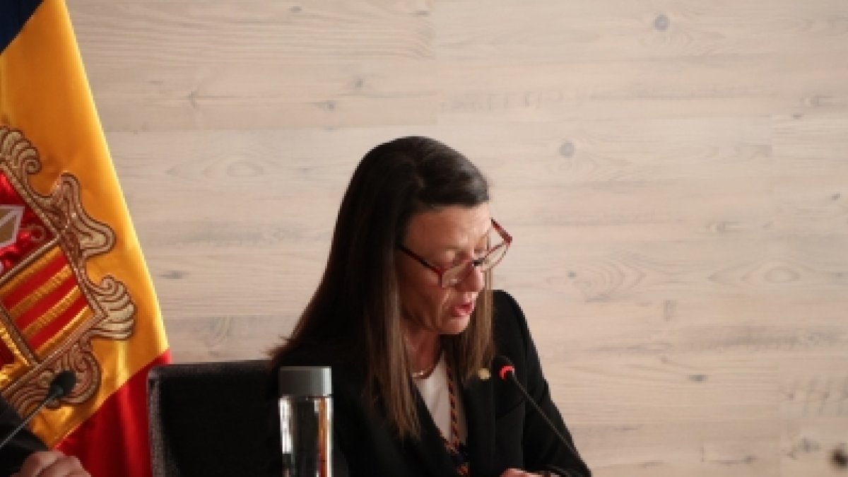 Maria del Mar Coma durant l’últim comú de l’any.