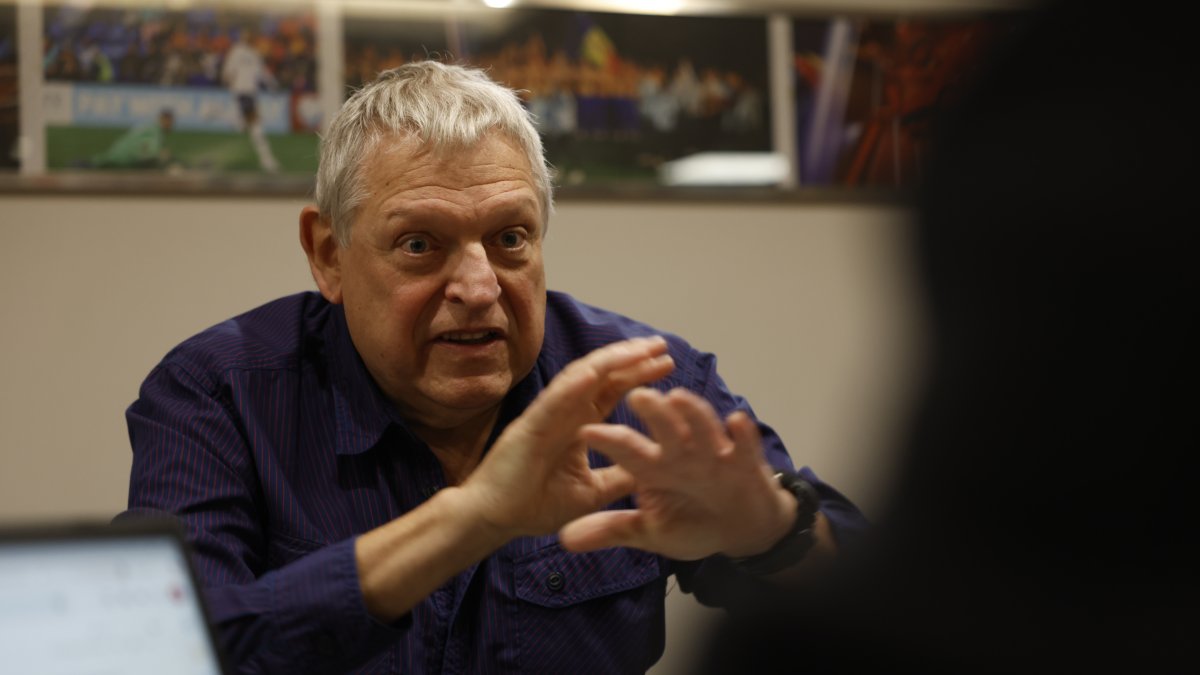 El president de CC, Jordi Verdaguer, a la redacció del Diari.