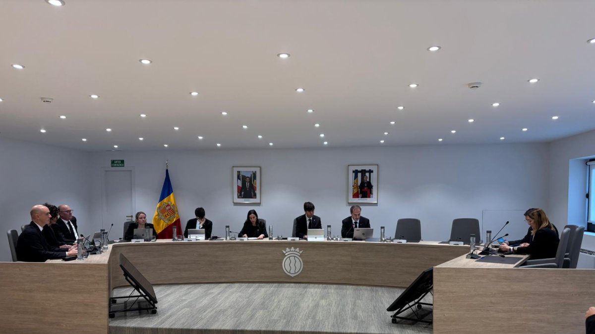 Un moment del consell de comú d'Andorra la Vella.