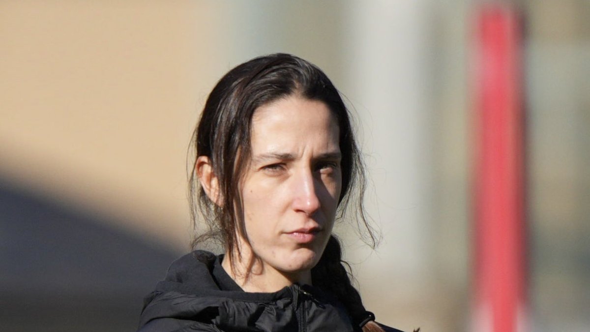 Gurí, a l’entrenament de dilluns dels tricolors.