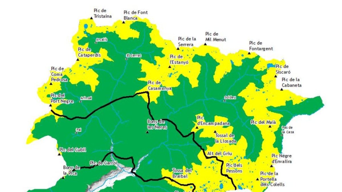 Zones on es manté el risc d’allaus a 2.