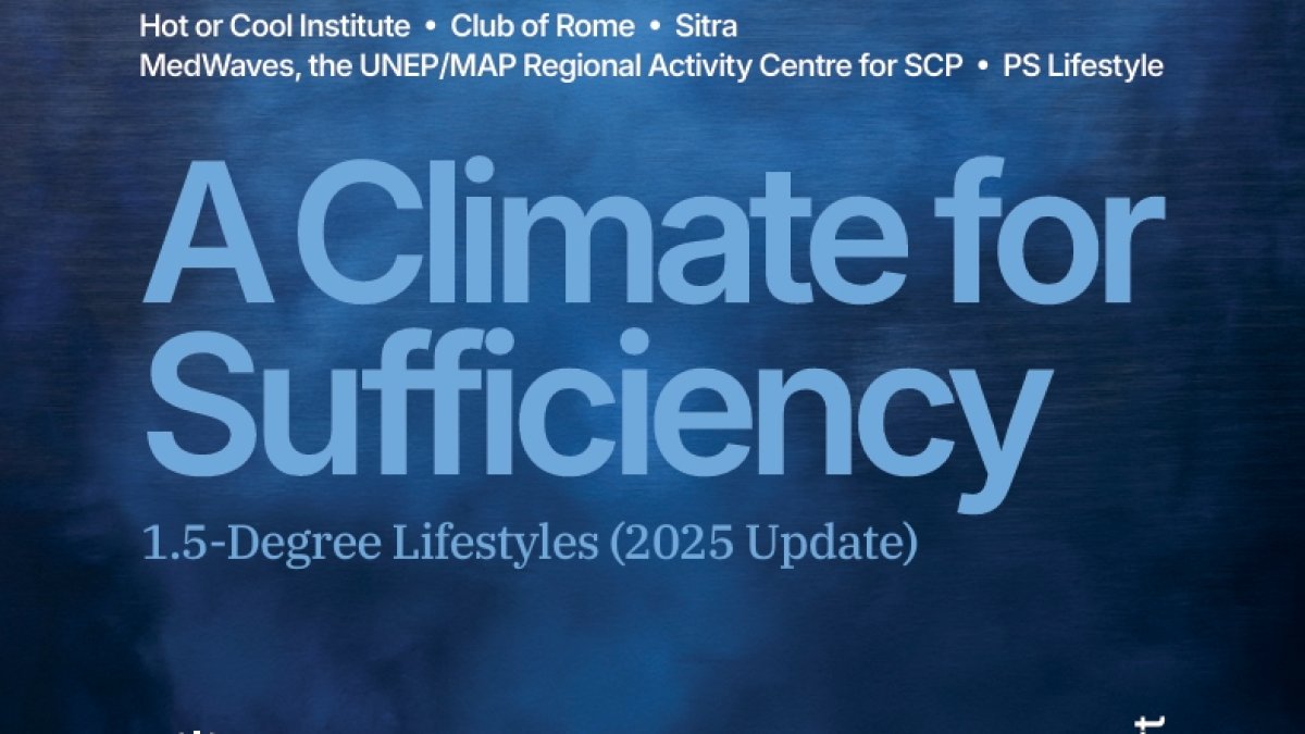 Portada “A Climate for Sufficiency. 1.5-Degree Lifestyles”.