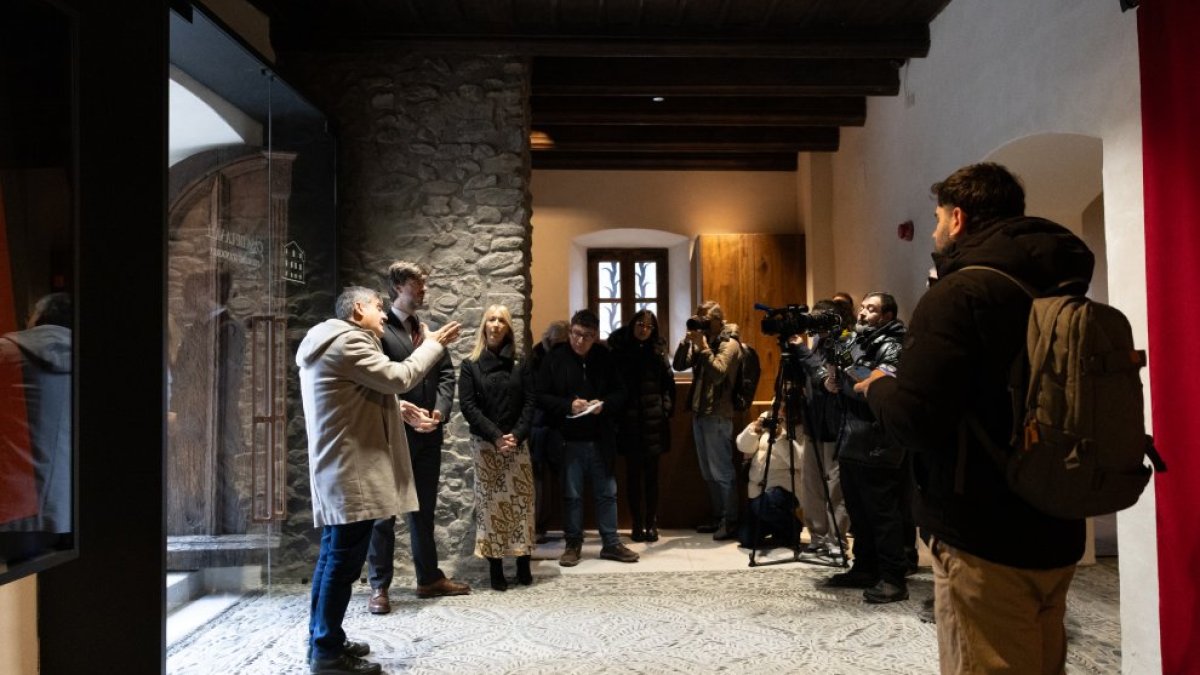 Visita de la reforma de la Casa de la Vall.