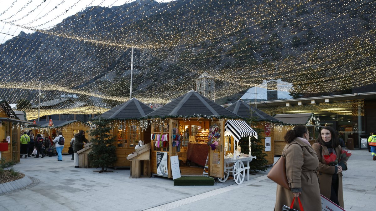 Visitants al Poblet de Nadal.