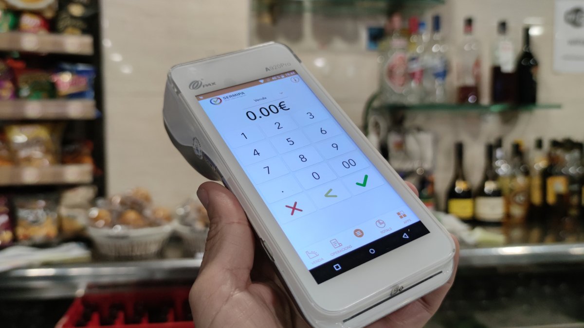 Dispositiu TPV d’un comerç.