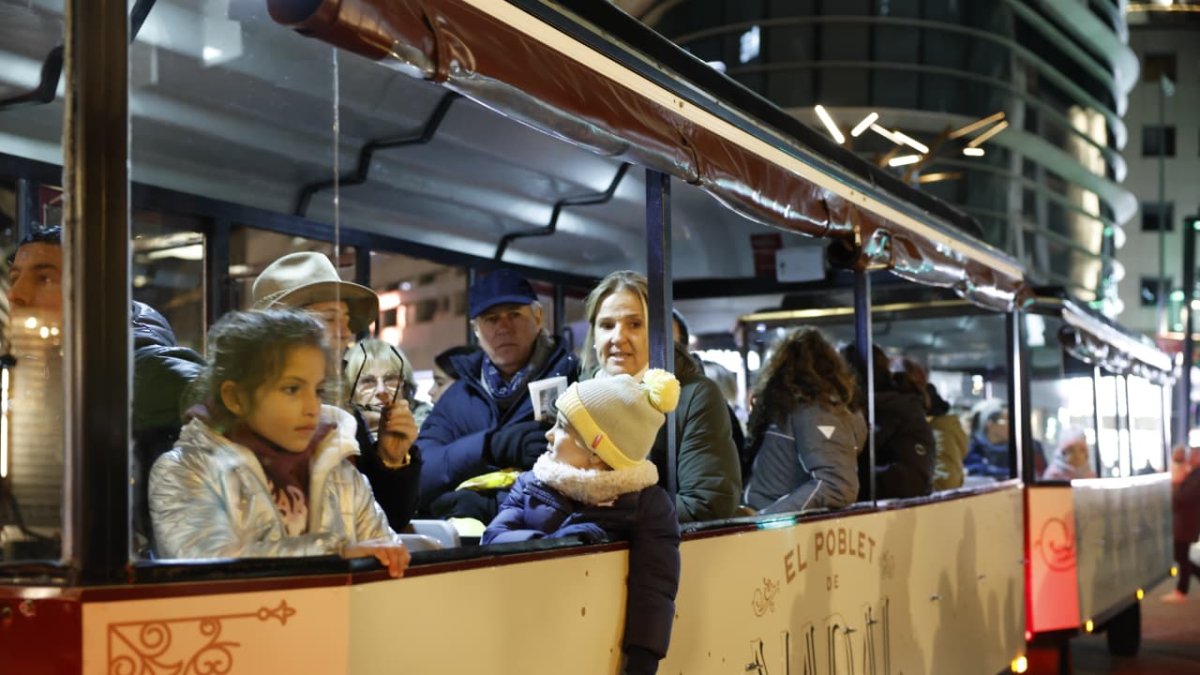 El tren del Poblet de Nadal d'Andorra la Vella.