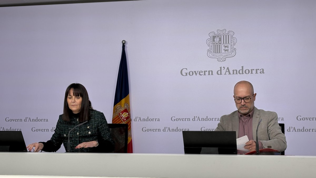 Bonell i Sans a la roda de premsa d’ahir.