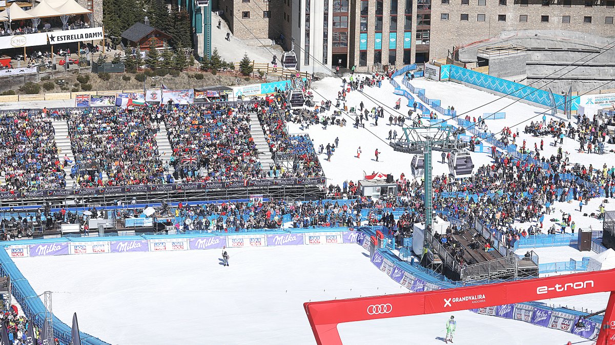 La pista Avet de Soldeu, en una edició anterior de la Copa del Món.