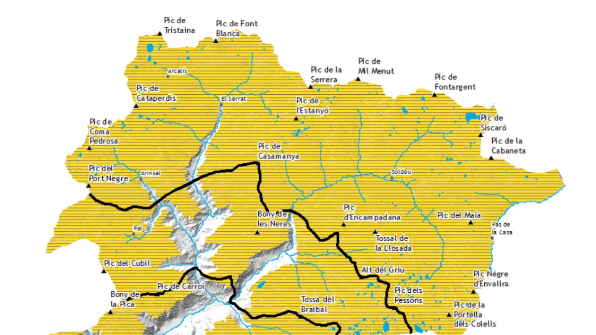 Avís groc per nevades a Andorra.