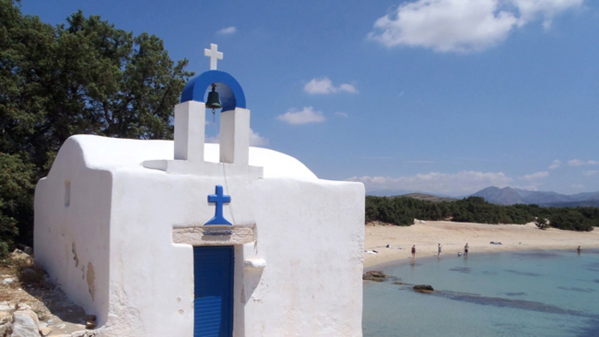 L’arquitectura típica de les Cíclades és present a tots els racons de l’illa.