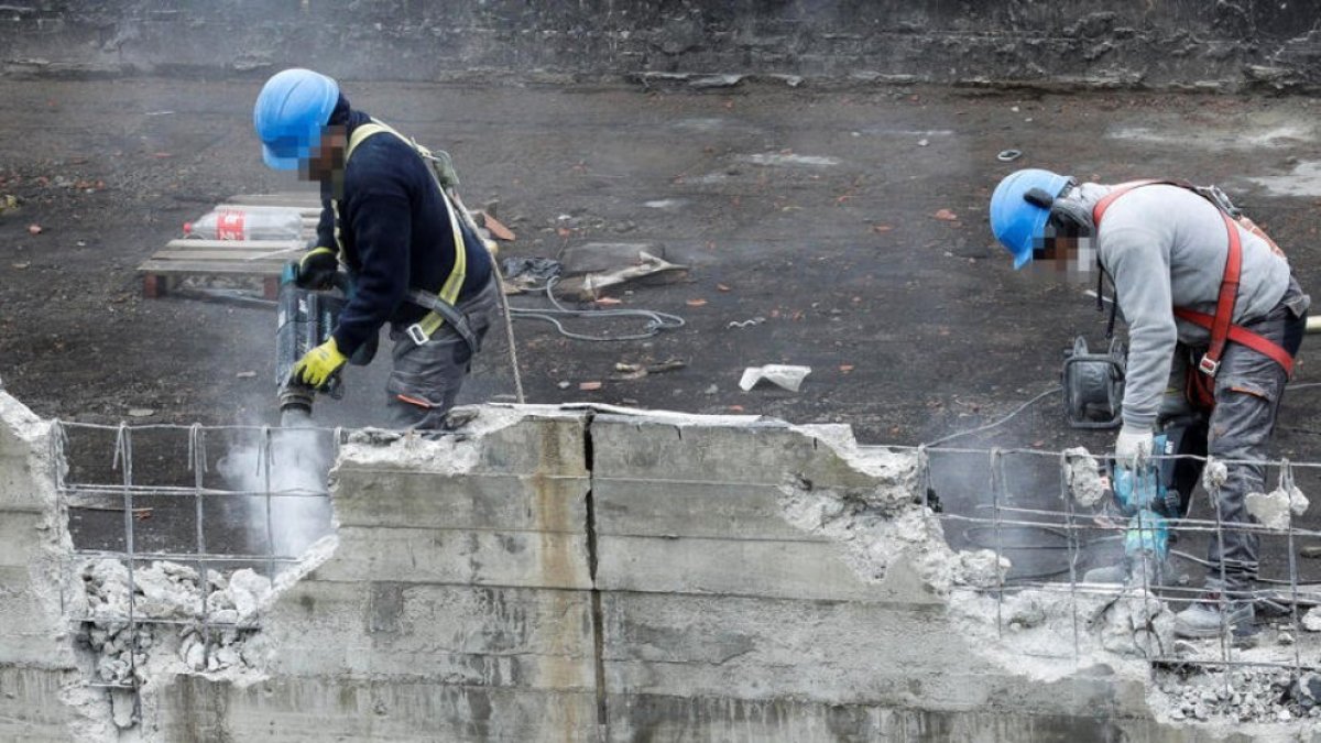 Treballadors de la construcció.