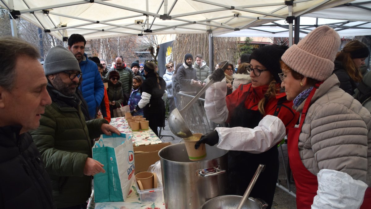 Un moment durant els encants.