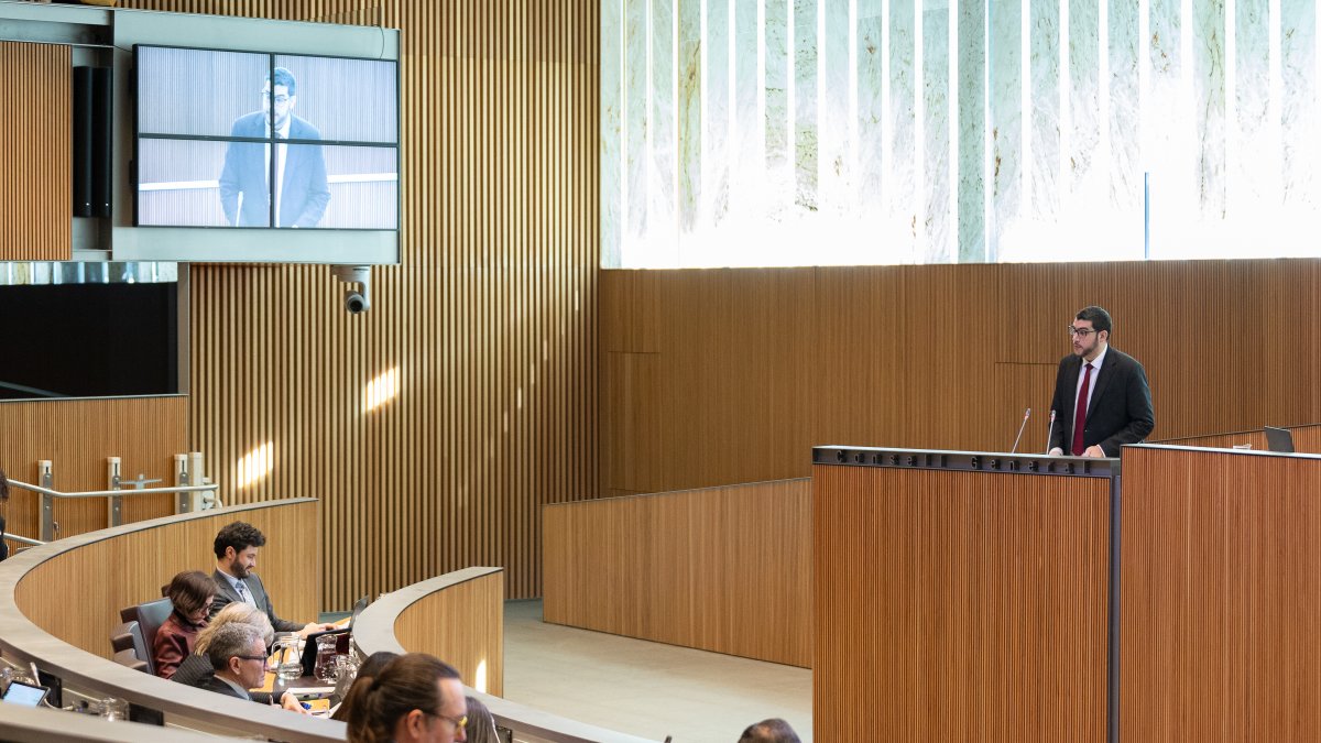 Baró i Escalé durant el debat del pressupost.