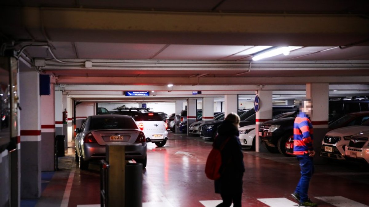 L’aparcament dels Serradells.