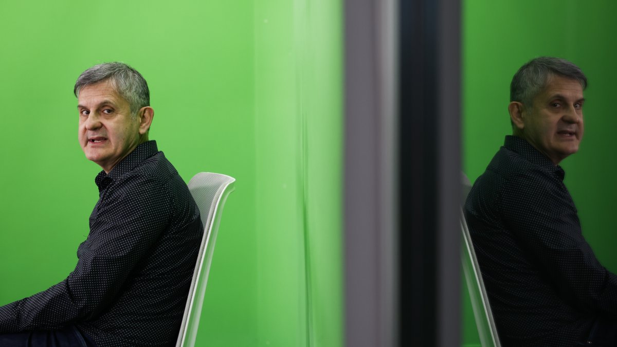 Dilmé, ahir als estudis de Diari TV.