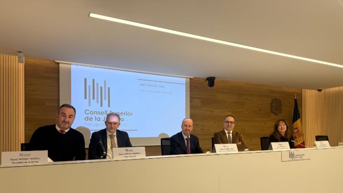 Presentació de les estadístiques judicials del 2025.