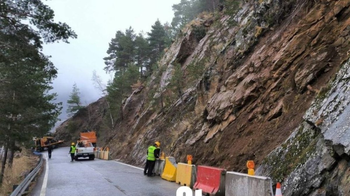 Obres a la carretera.