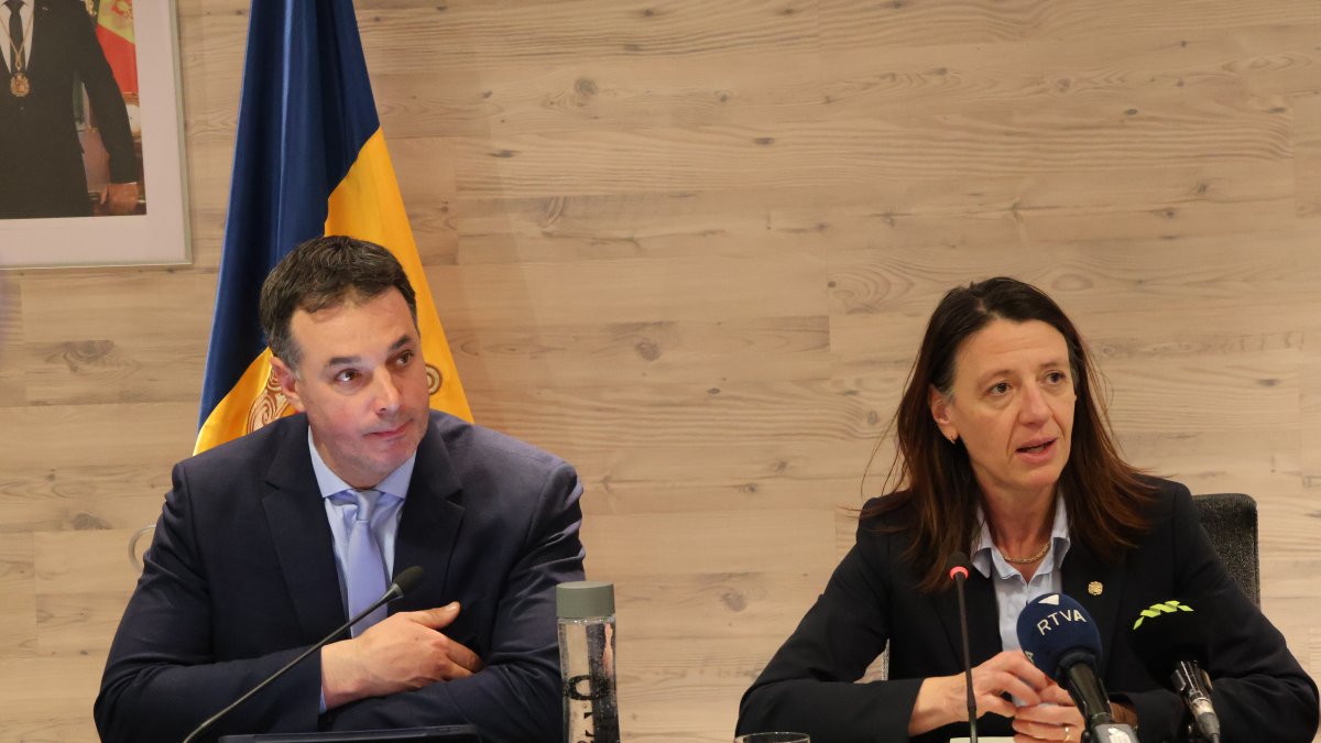 Els cònsols d’Ordino durant la sessió, ahir.