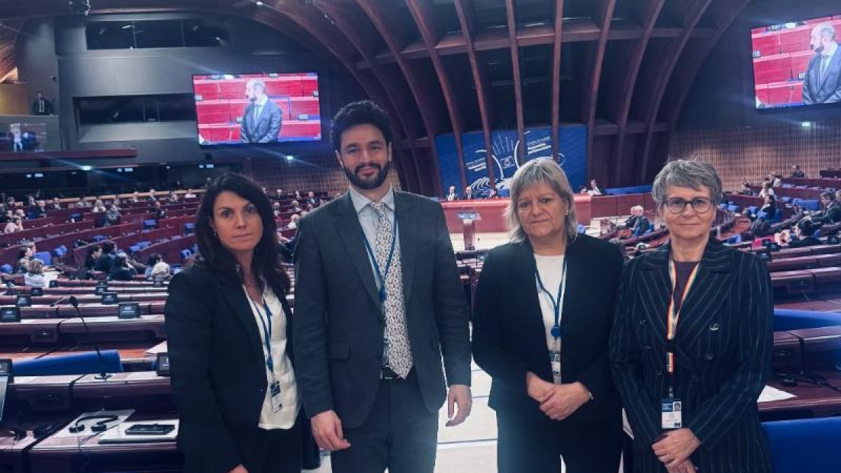 La delegació andorrana a l'APCE.