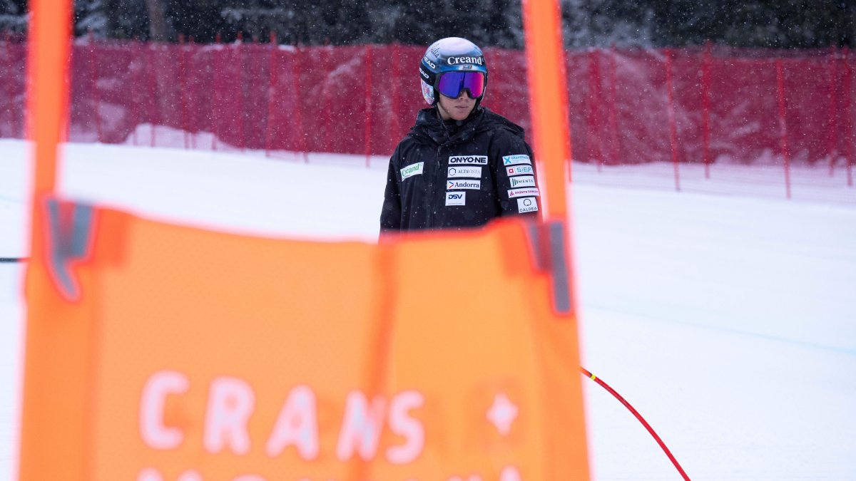 Cande Moreno, al reconeixement del descens.
