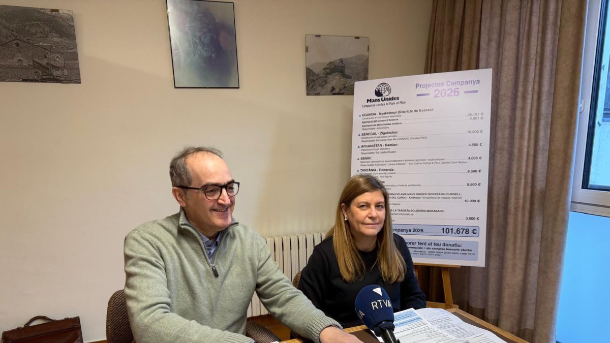 Jordi Casal, president, i Maria Àngels Fernández, tresorera.