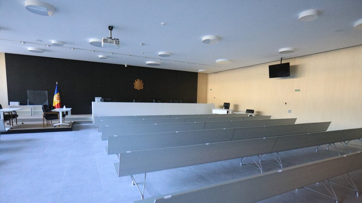 Sala Magna de la seu de la Justícia.