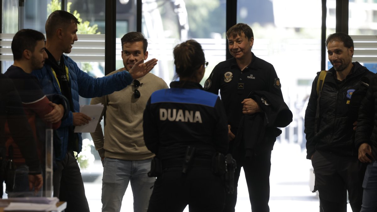 Representants sindicals el dia de la firma de l’acord salarial.