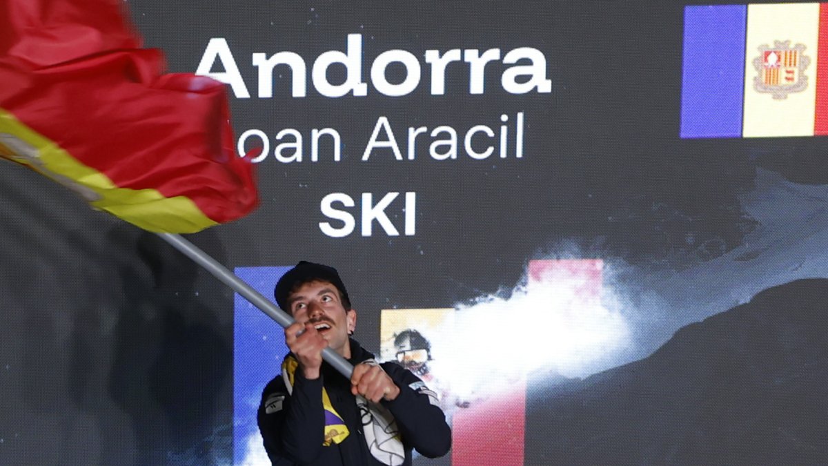 Aracil, a la cerimònia d’inauguració del Mundial.